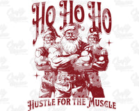 Hustle For The Muscle Santa Png