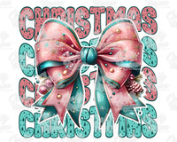 Christmas Coquette Bow Png