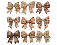 Autumn Coquette Bow Png