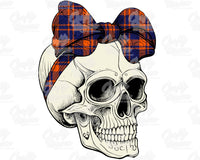 Coquette Halloween Skull Png