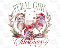 Feral Girl Christmas Png