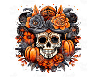 Skull And Pumpkin Png