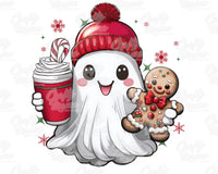 Cute Ghost Christmas PNG