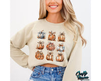 Coquette Fall Pumpkins Png