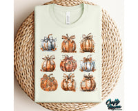 Coquette Fall Pumpkins Png