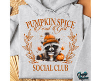 Pumpkin Spice Social Club Png