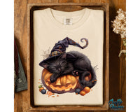 Halloween Black Cat Pumpkin Png