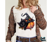 Halloween Black Cat Pumpkin Png