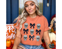 Halloween Coquette Skull Png