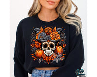 Skull And Pumpkin Png