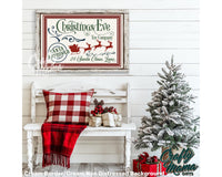 Christmas Eve Toy Shop Canvas Sign