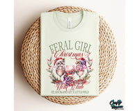 Feral Girl Christmas Wine Club Png