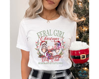 Feral Girl Christmas Wine Club Png