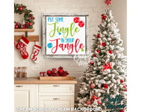 a picture of a christmas tree in a kitchen