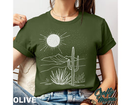 Line Art Desert T Shirt / Sweatshirt / Hoodie