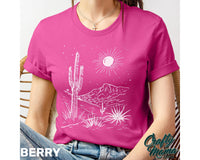 Line Art Desert T Shirt / Sweatshirt / Hoodie