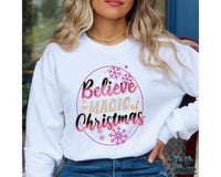 Believe In The Magic Retro Christmas Png