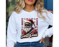 Retro Santa Sleighin It Png