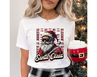 Retro Santa Sleighin It Png