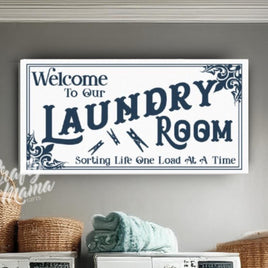 Laundry Room Canvas Sign