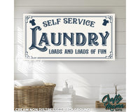 Laundry Room Canvas Sign