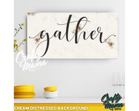 Gather Dining Room Canvas Sign