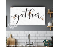 Gather Dining Room Canvas Sign