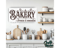 Bakery Kitchen Canvas Sign