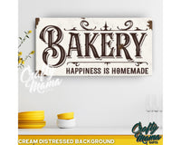 Bakery Kitchen Canvas Sign