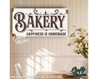 Bakery Kitchen Canvas Sign