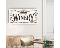 Winery Canvas Sign