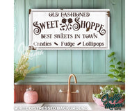 Sweet Shop Kitchen Canvas Sign