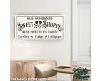 Sweet Shop Kitchen Canvas Sign