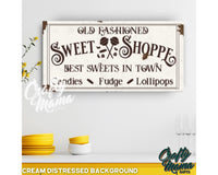 Sweet Shop Kitchen Canvas Sign