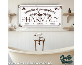 Pharmacy Vintage Canvas Sign