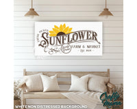 Sunflower Market Canvas Sign