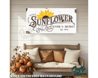 Sunflower Market Canvas Sign