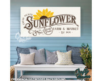 Sunflower Market Canvas Sign