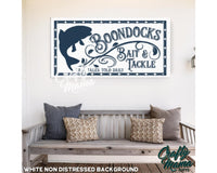 Bait and Tackle, Fishing Canvas Sign