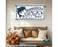 Bait and Tackle, Fishing Canvas Sign