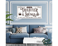 Theater And Lounge Canvas Sign