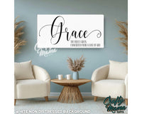 Grace Canvas Sign