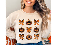 Coquette Halloween Jack O Lantern Png