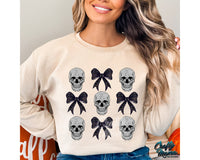 Halloween Coquette Skull Png