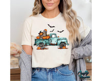 Vintage Halloween Truck PNG