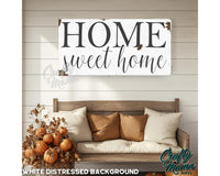 a wooden sign that says home sweet home