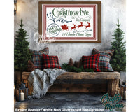 Christmas Eve Toy Shop Canvas Sign