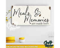 Gathered Around The Table Canvas Sign