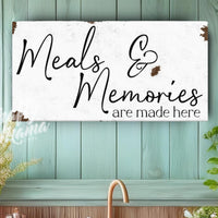 Gathered Around The Table Canvas Sign