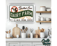 Dairy Farm Canvas Sign